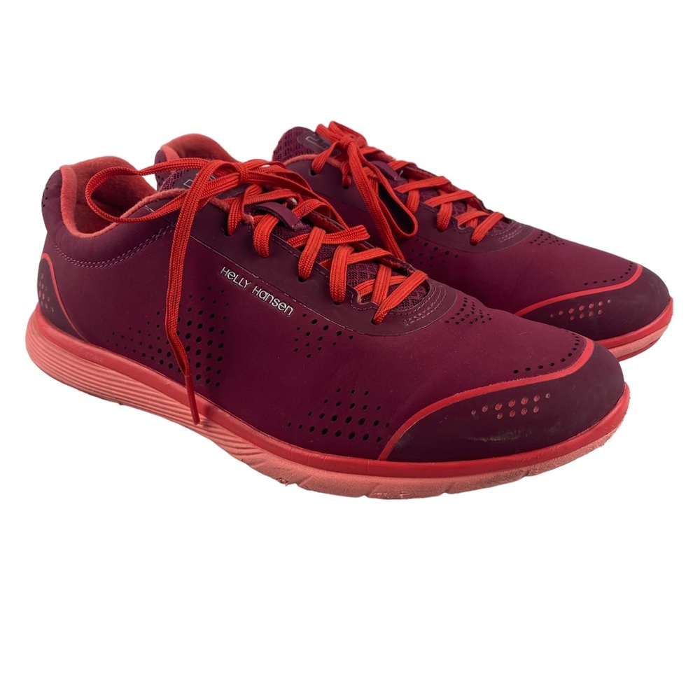 Helly Hansen Womens Red Lace Up Sneakers Running Shoes - Size 7